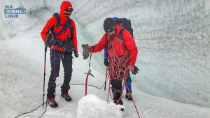 Monta Blanc w drodze na szczyt