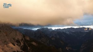 Mala Mojstrovka i zachód słońca