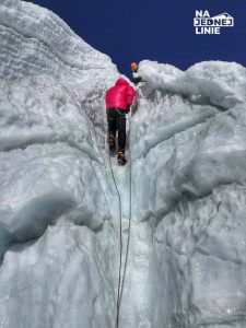 Island Peak blisko szczytu