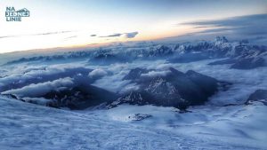 Wschód Słońca na Elbrus w Kaukazie
