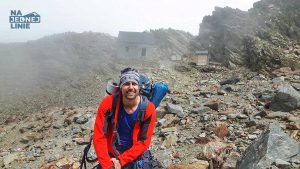 Aiguille du Midi podczątek drogi na Mont Blanc