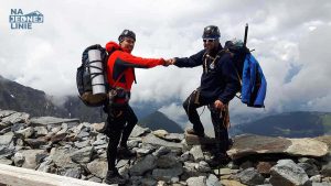 Mont Blanc przy schronisku Goutier