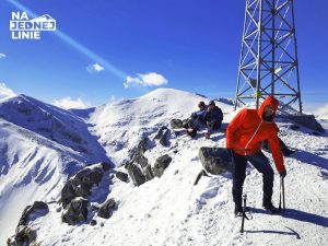 Giewont szczyt. Zima w tatrach