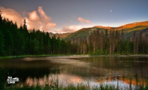 Smreczyński Staw i wschód Słońca