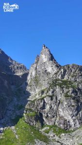 Mnich w Tatrach z oddali (Morskiego Oka)