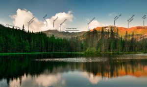 Panorama znad Smreczyńskiego Stawu