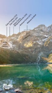 Panorama na: Żabia Przełęcz, Żabi Koń, Żabia Turnia, Wołowa Turnia, Wołowy Grzbiet