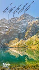 Panorama na: Mięguszowiecki Szczyt Czarny, Mięguszowiecka Przełęcz Pod Chłopkiem, Mięguszowiecki Szczyt Pośredni, Mięguszowiecka Przełęcz Wyżnia, Mięguszowiecki Szczyt Wielki