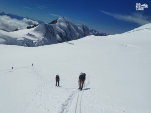 W kierunku Punta Gnifetti, żeby zdążyć na pizze w najwyżej położonym schronisku w Alpach - Margherita