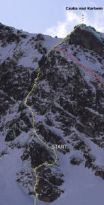 Topo czuba nad Karbem powiększenie