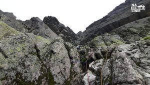 Zamarła Turnia - Lewi Wrześniacy - wspinaczka na szczyt