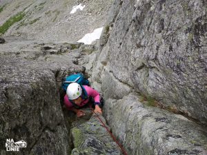 Zamarła Turnia - Lewi Wrześniacy - pierwszy wyciąg