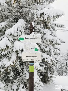 Myślenickie Turnie zimą