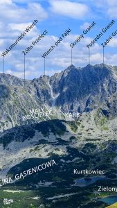 Panorama Kasprowy Wierch - widok na Skrajny Granat