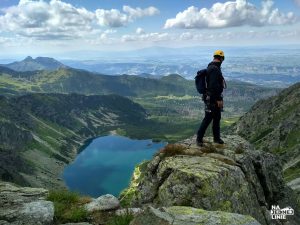 Zadni Granat szczyt i Czarny Staw Gąsienicowy. Tatry latem