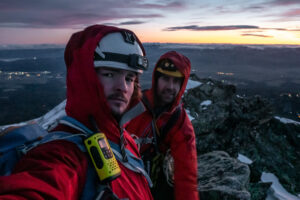 Tępa (słow. Tupa) szczyt w promieiach zachodzącego słońca
